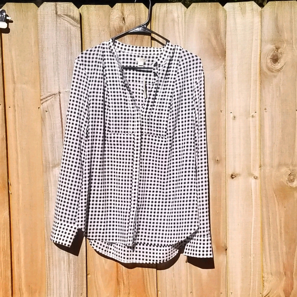 J Crew NWT pleated tuxedo shirt